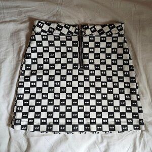 Women's Black and White Skirt
